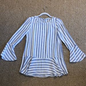Alice & Olivia striped linen top